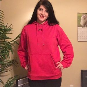 Red Under Armour Loose Hoodie